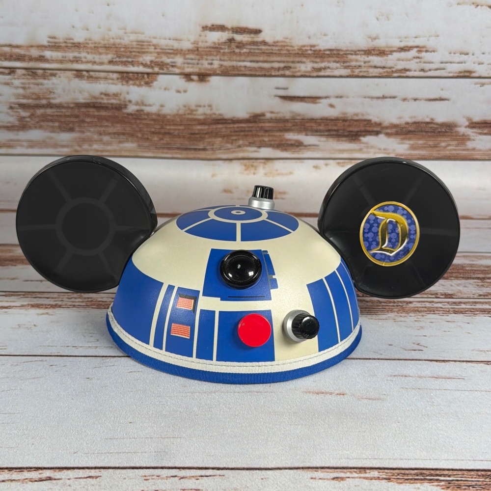 Disney Star Wars R2D2 Mouse Ears Hat Exclusive LucasFilm One Size 7" Used